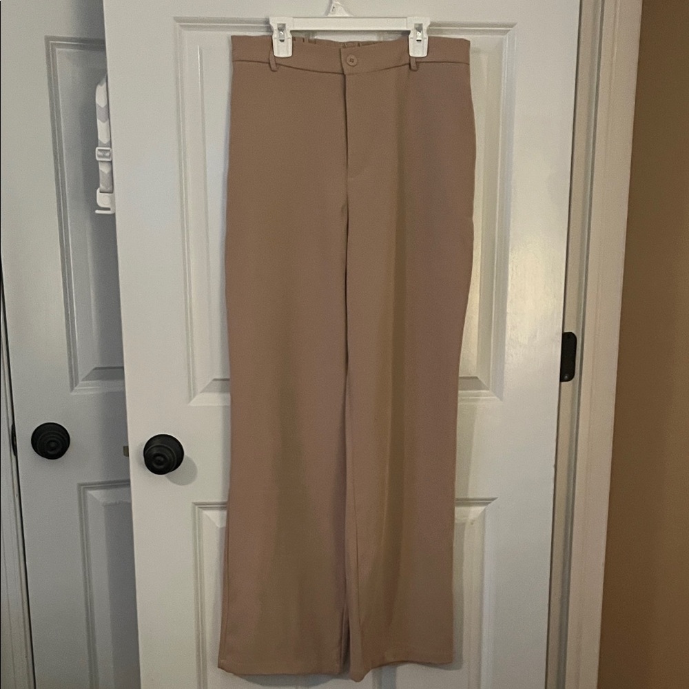 Beige Women's Blazer and Pants Set - Picture 5 of 6